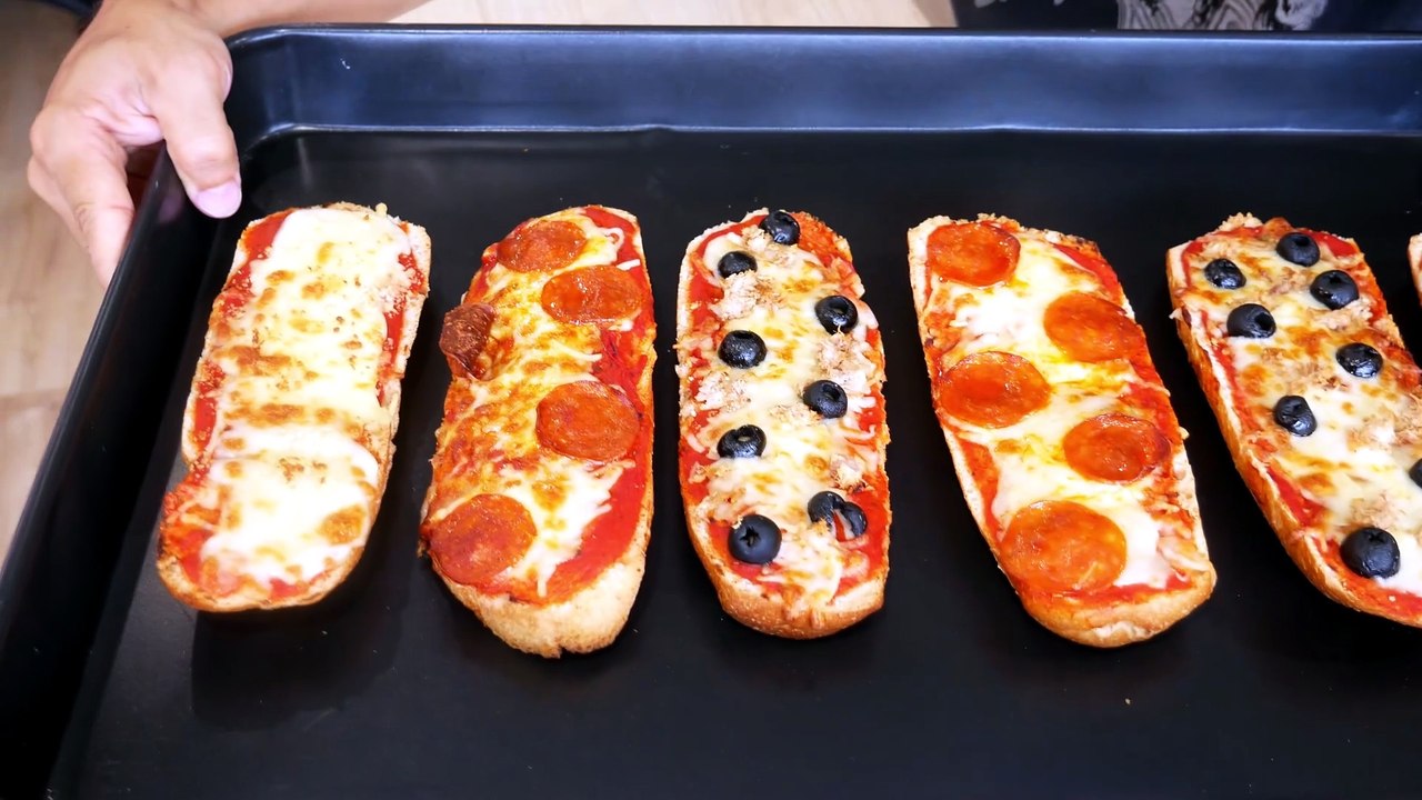 🔥 Mini PIZZAS en PAN ¡3 SABORES en 10 MINUTOS!