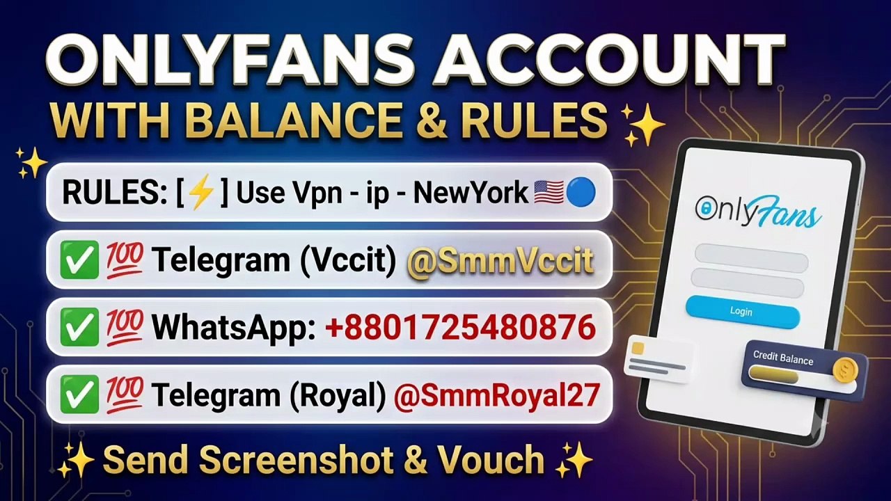 I Have Onlyfans Account With Balance For Sale Telegram: SmmVccit