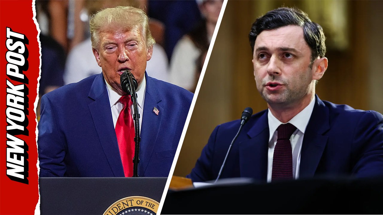 Trump mocks 'Pee-wee' Jon Ossoff at Georgia Trump Accounts rally