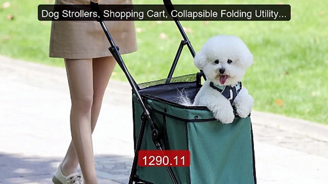 Dog Strollers, Shopping Cart, Collapsible Folding Utility Wago... -- Best Buy 2026 | Great Quality!