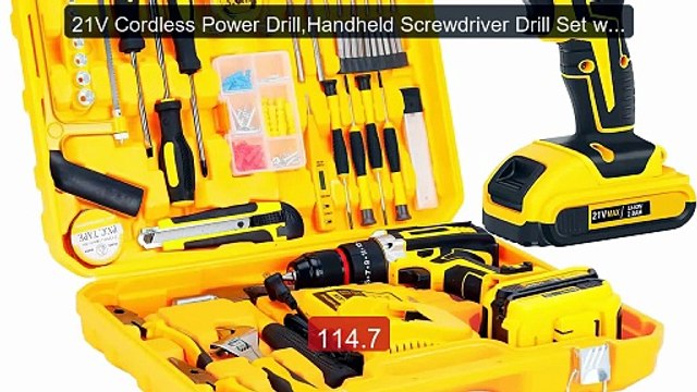21V Cordless Power Drill,Handheld Screwdriver Drill Set with ... Amazing Value 2026 | Must Have!