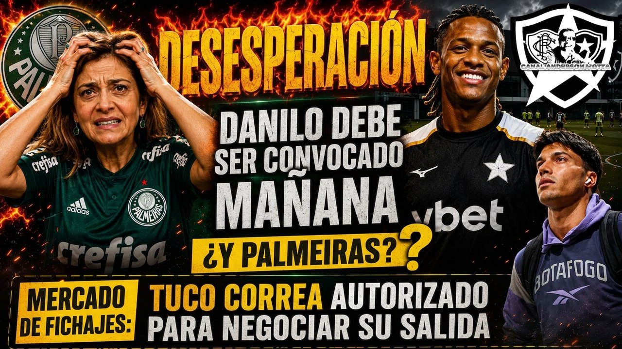 ¡Palmeiras hace su último intento por Danilo! ¿Juega mañana? ¿Tucu se va?