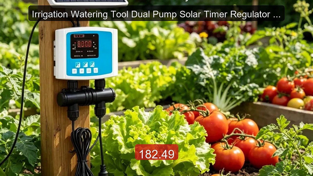 Irrigation Watering Tool Dual Pump Solar Timer Regulator Smart Auto... -- Top Rated 2026 | Buy Now!