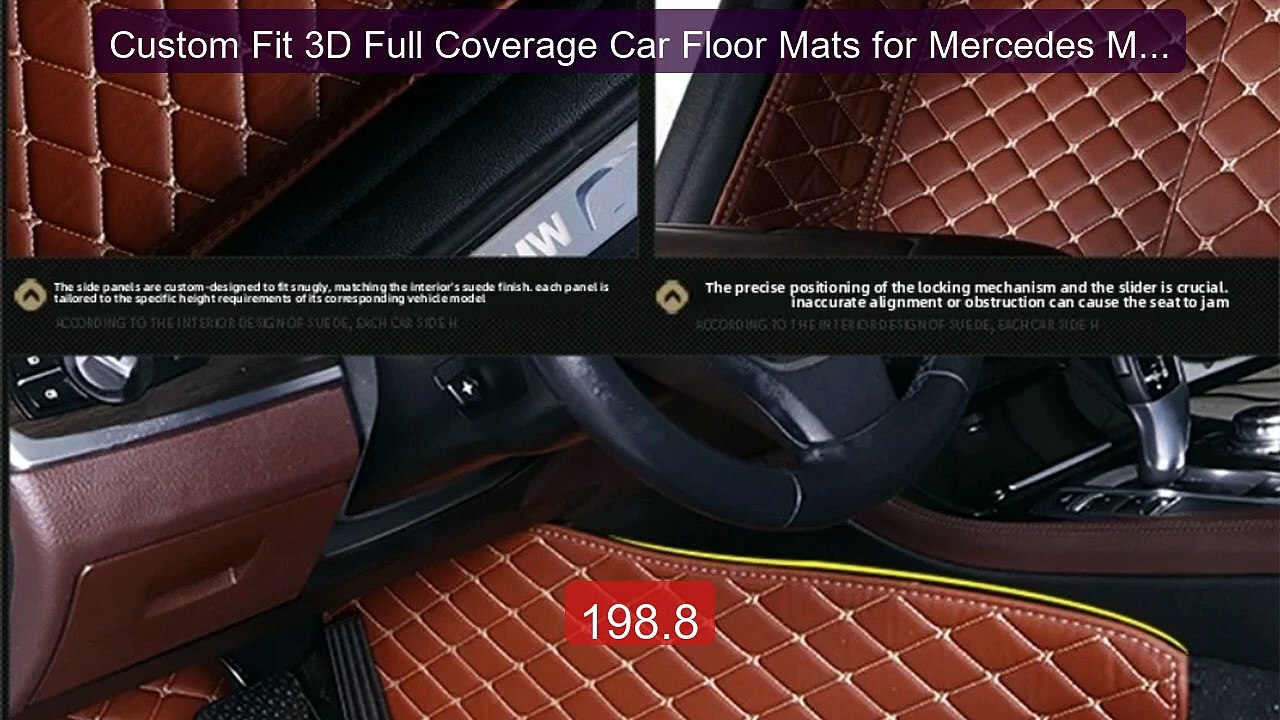 Custom Fit 3D Full Coverage Car Floor Mats for Mercedes ML-Cla... -- Best Buy 2026 | Great Quality!