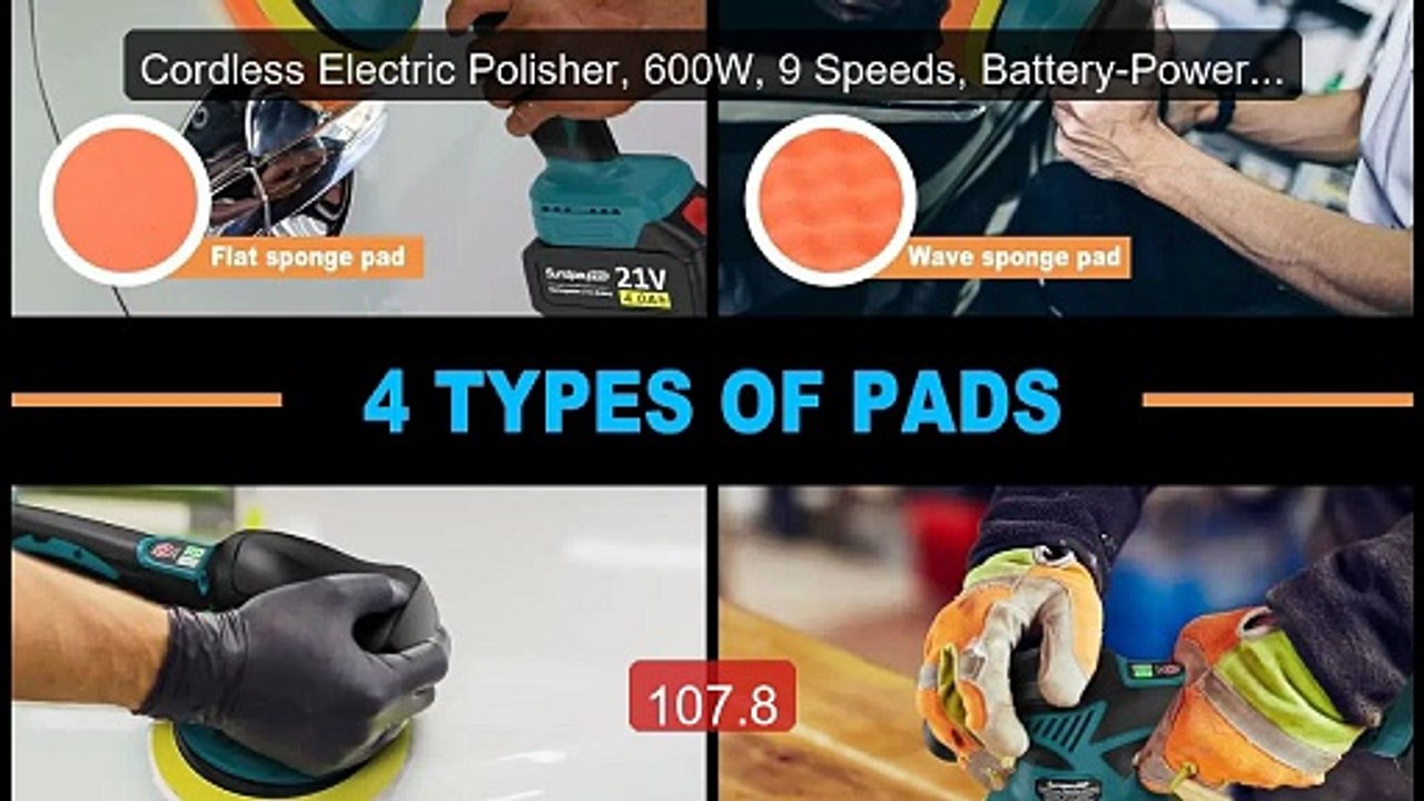 Cordless Electric Polisher, 600W, 9 Speeds, Battery-Powered Polish... -- Best Deal 2026 | Shop Now!