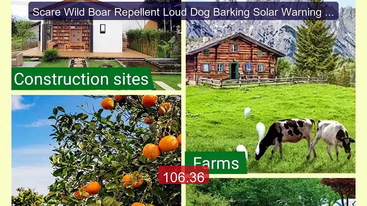 Scare Wild Boar Repellent Loud Dog Barking Solar Warning Lights Ni... -- Best Deal 2026 | Shop Now!