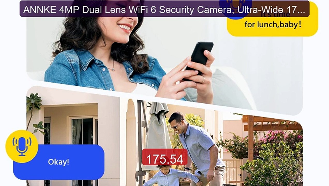 ANNKE 4MP Dual Lens WiFi 6 Security Camera, Ultra-Wide 170° O... -- Amazing Value 2026 | Must Have!