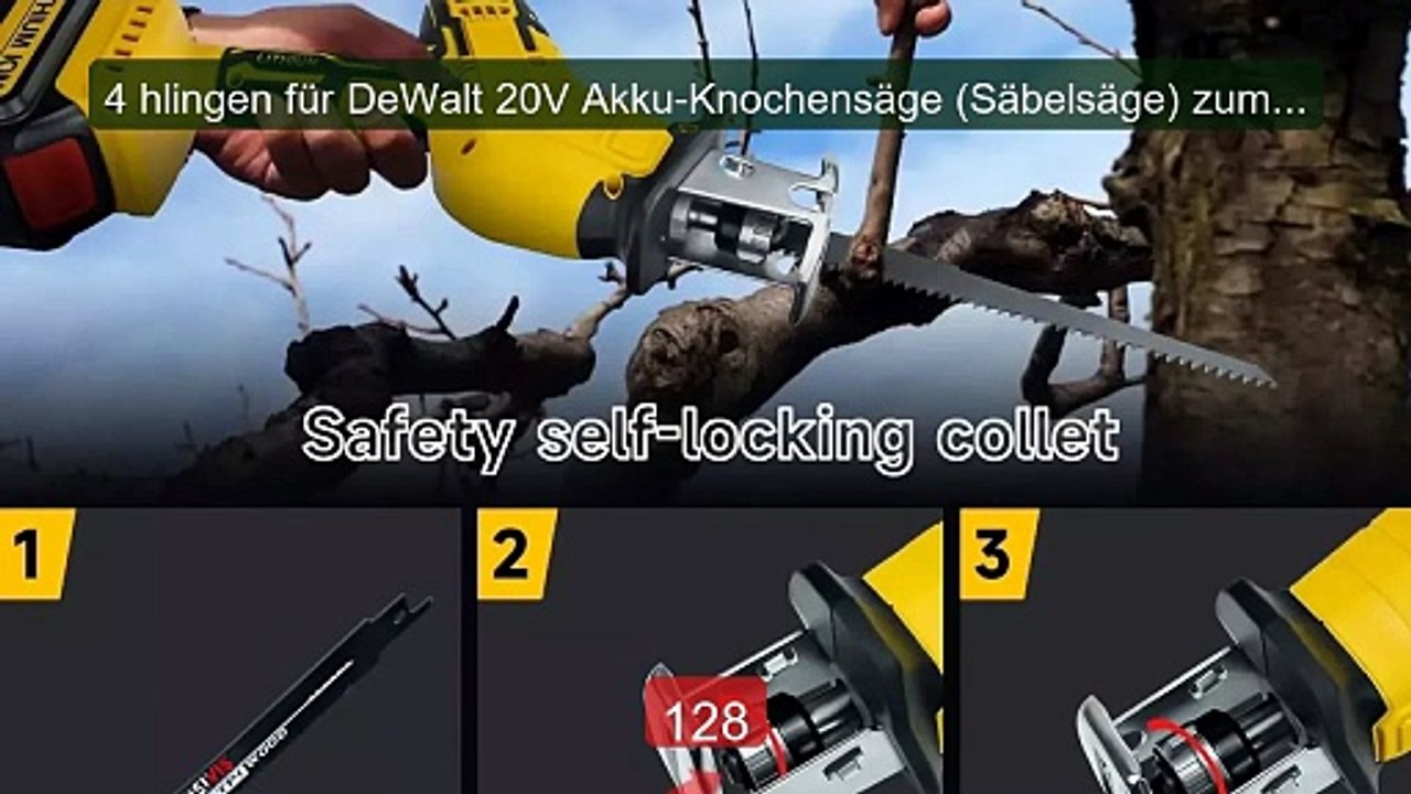 4 hlingen für DeWalt 20V Akku-Knochensäge (Säbelsäge) zum Schn... -- Hot Deal 2026 | Limited Offer!