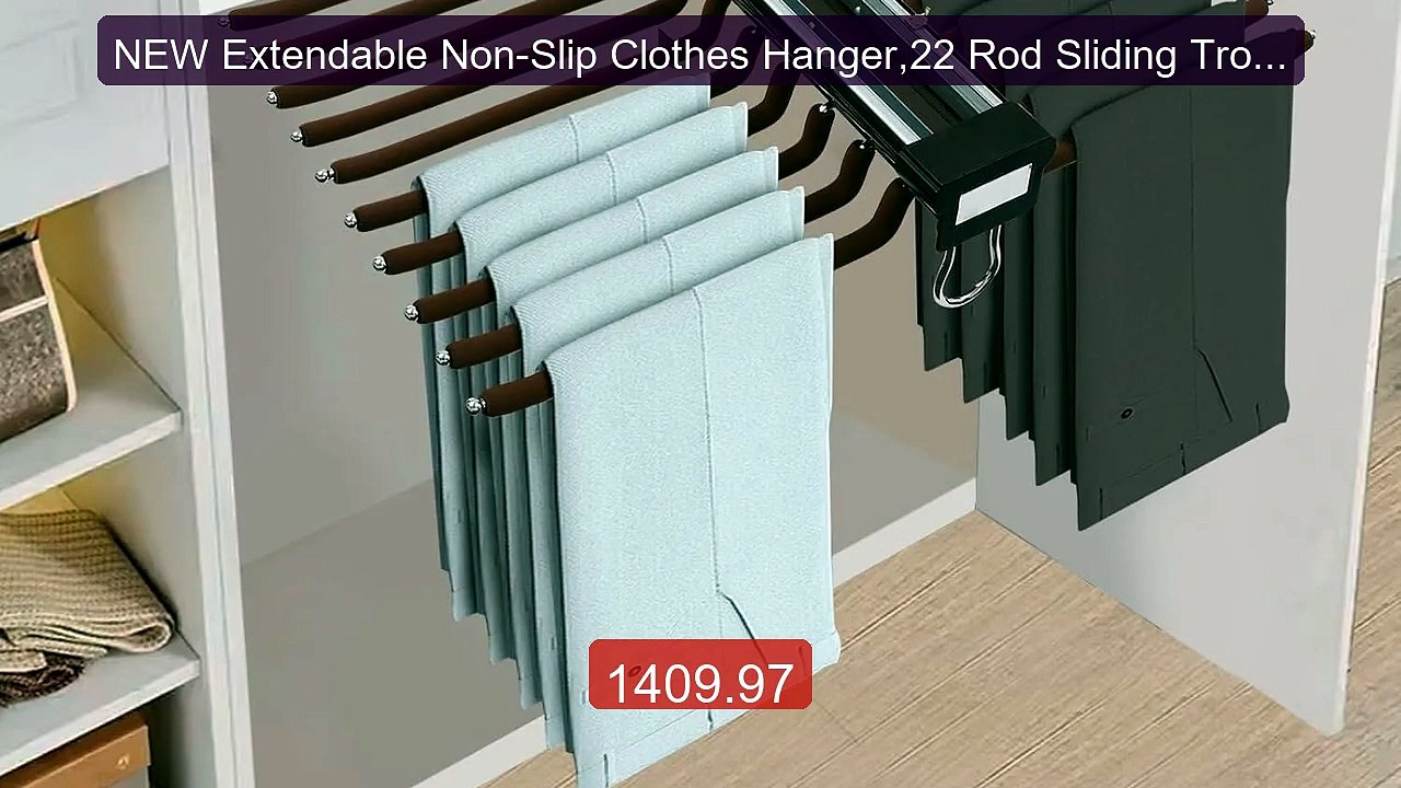 NEW Extendable Non-Slip Clothes Hanger,22 Rod Sliding Trous... -- Top Pick 2026 | Unbeatable Price!