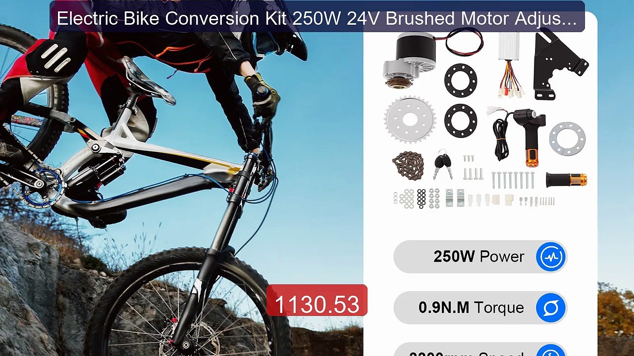 Electric Bike Conversion Kit 250W 24V Brushed Motor Adjusta... -- Top Pick 2026 | Unbeatable Price!
