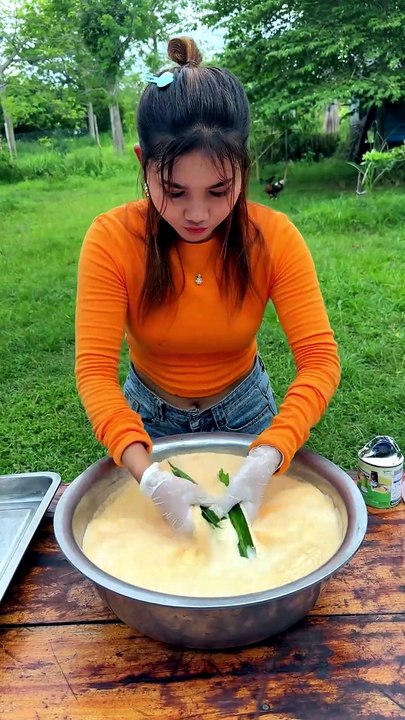 Cooking yummy egg steam recipe