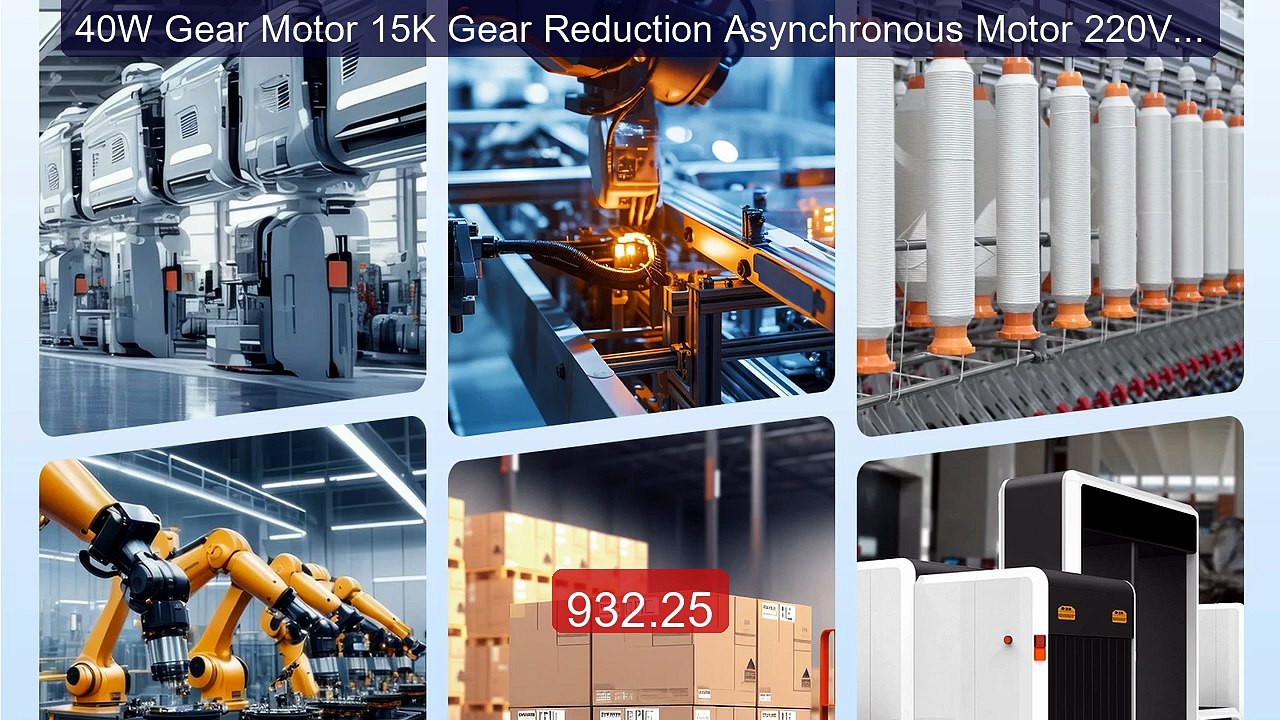 40W Gear Motor 15K Gear Reduction Asynchronous Motor 220V AC I... -- Hot Deal 2026 | Limited Offer!