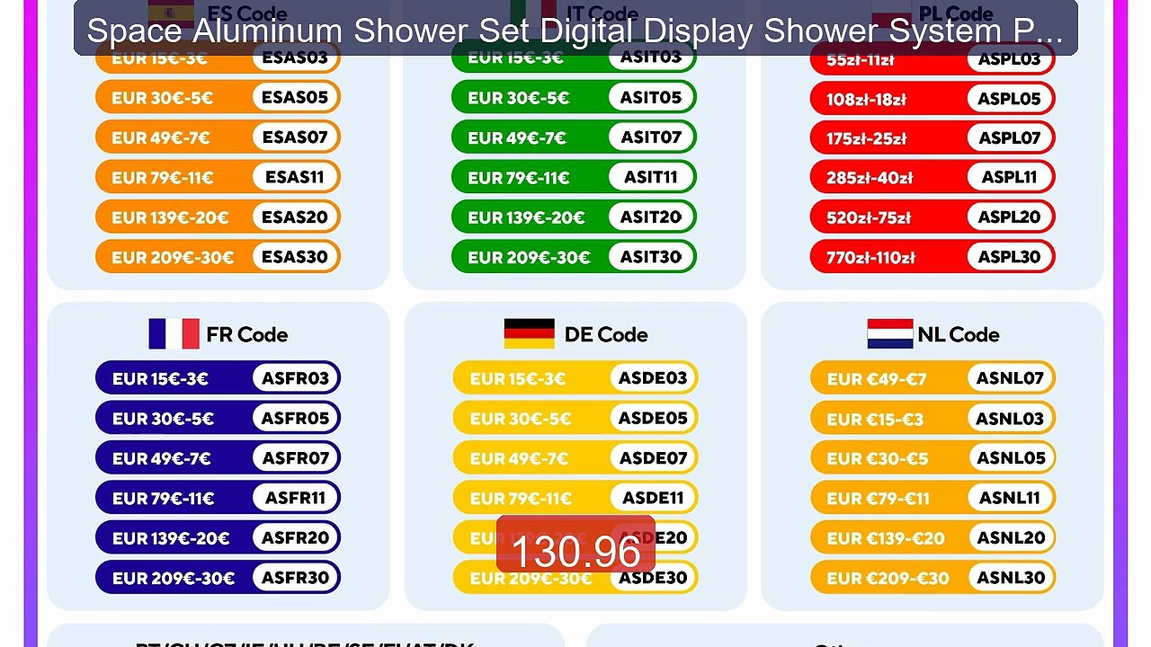 Space Aluminum Shower Set Digital Display Shower System Piano Butto... -- Top Rated 2026 | Buy Now!
