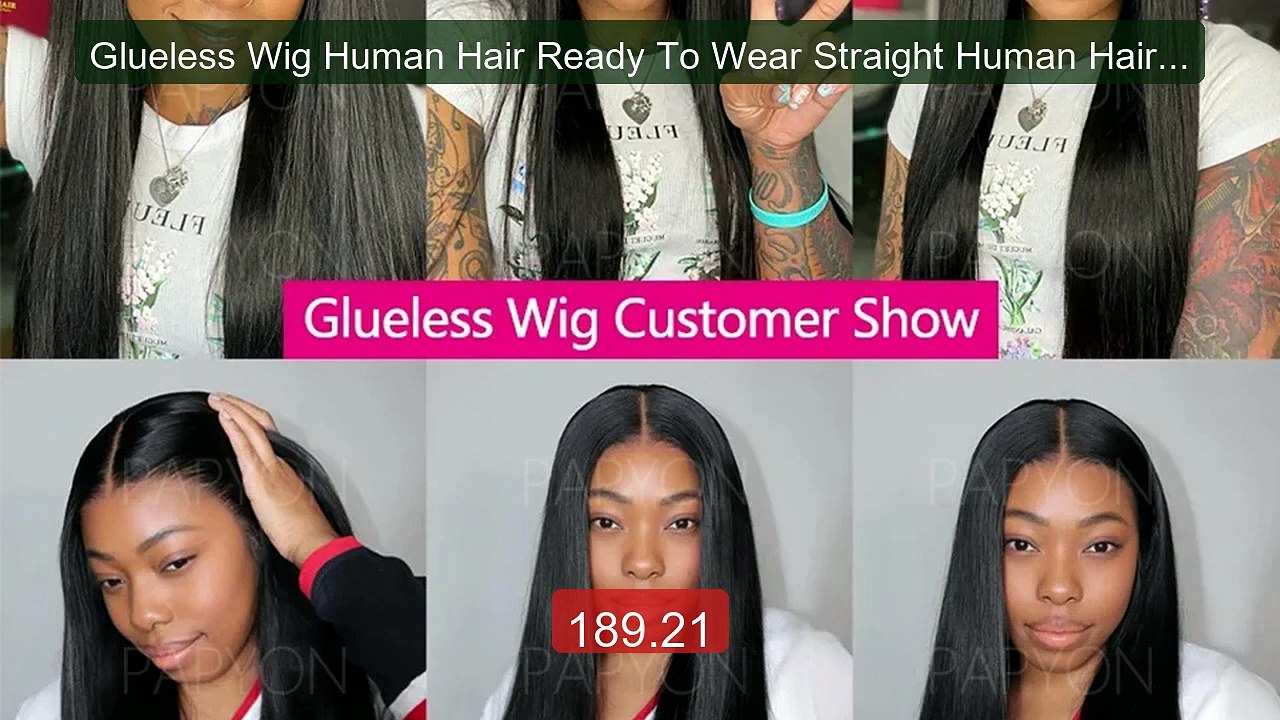 Glueless Wig Human Hair Ready To Wear Straight Human Hair Wigs Pre... -- Best Deal 2026 | Shop Now!