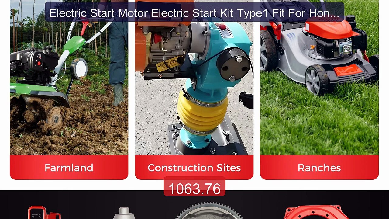 Electric Start Motor Electric Start Kit Type1 Fit For Honda Gx160 G... -- Top Rated 2026 | Buy Now!