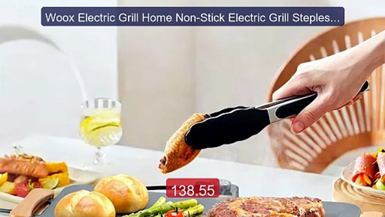 Woox Electric Grill Home Non-Stick Electric Grill Stepless ... -- Top Pick 2026 | Unbeatable Price!