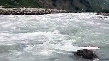 Which type of flow of water is ? Gilgit Baltistan river Pakistan