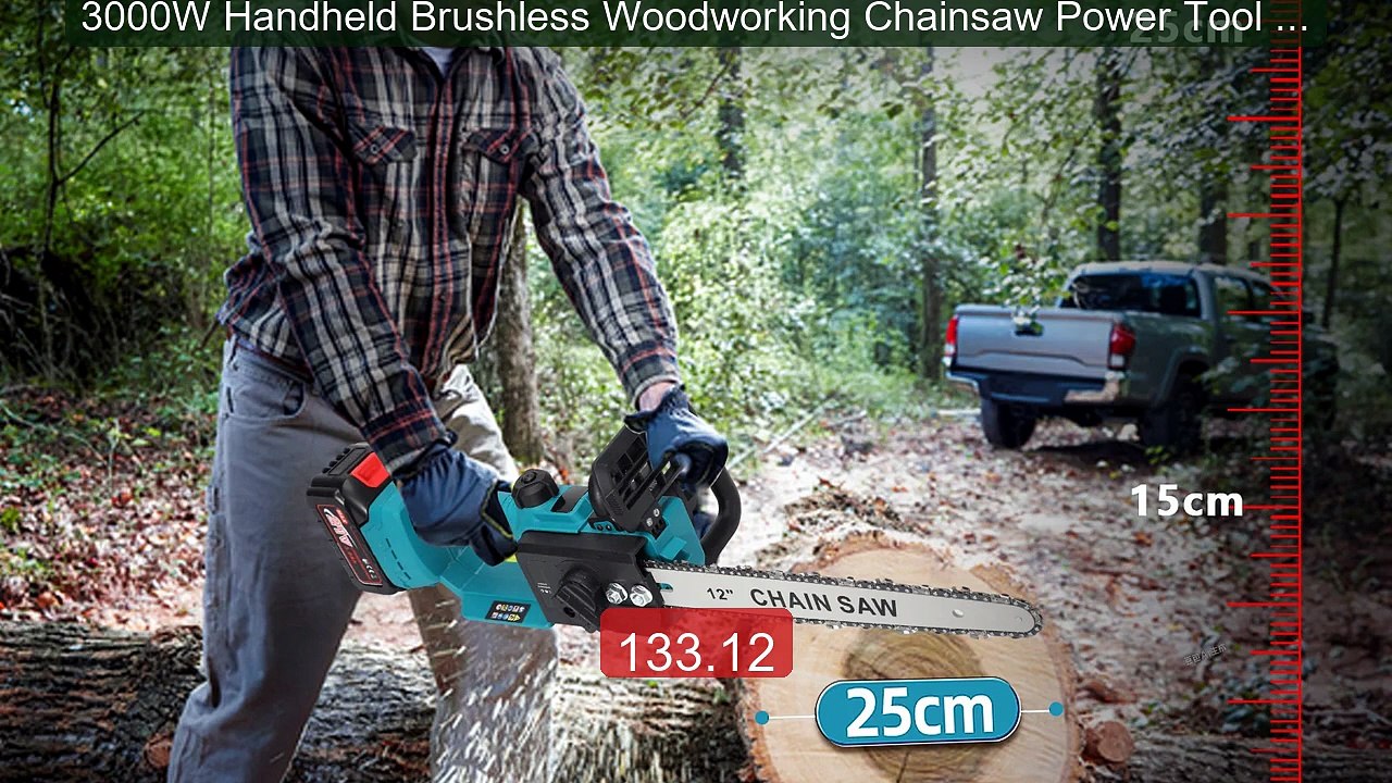 3000W Handheld Brushless Woodworking Chainsaw Power Tool For Makita... -- Top Rated 2026 | Buy Now!