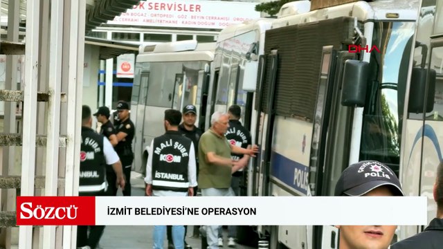 İzmit Belediyesi’ne operasyon; şüpheliler sağlık kontrolünden geçirildi