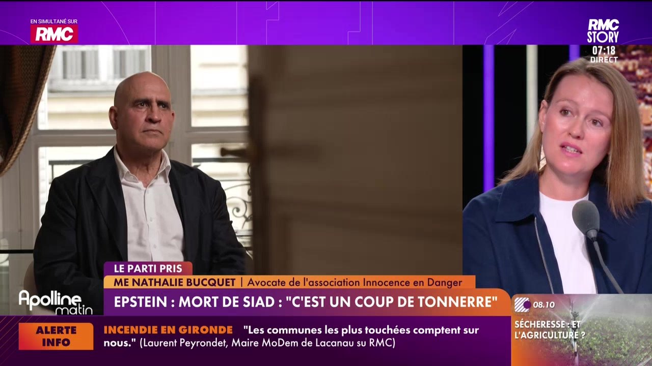 Le parti pris : Affaire J. Epstein/Mort de Daniel Siad... “C’est un coup de tonnerre dans ce dossier, encore une fois la justice est trop lente” - 23/07