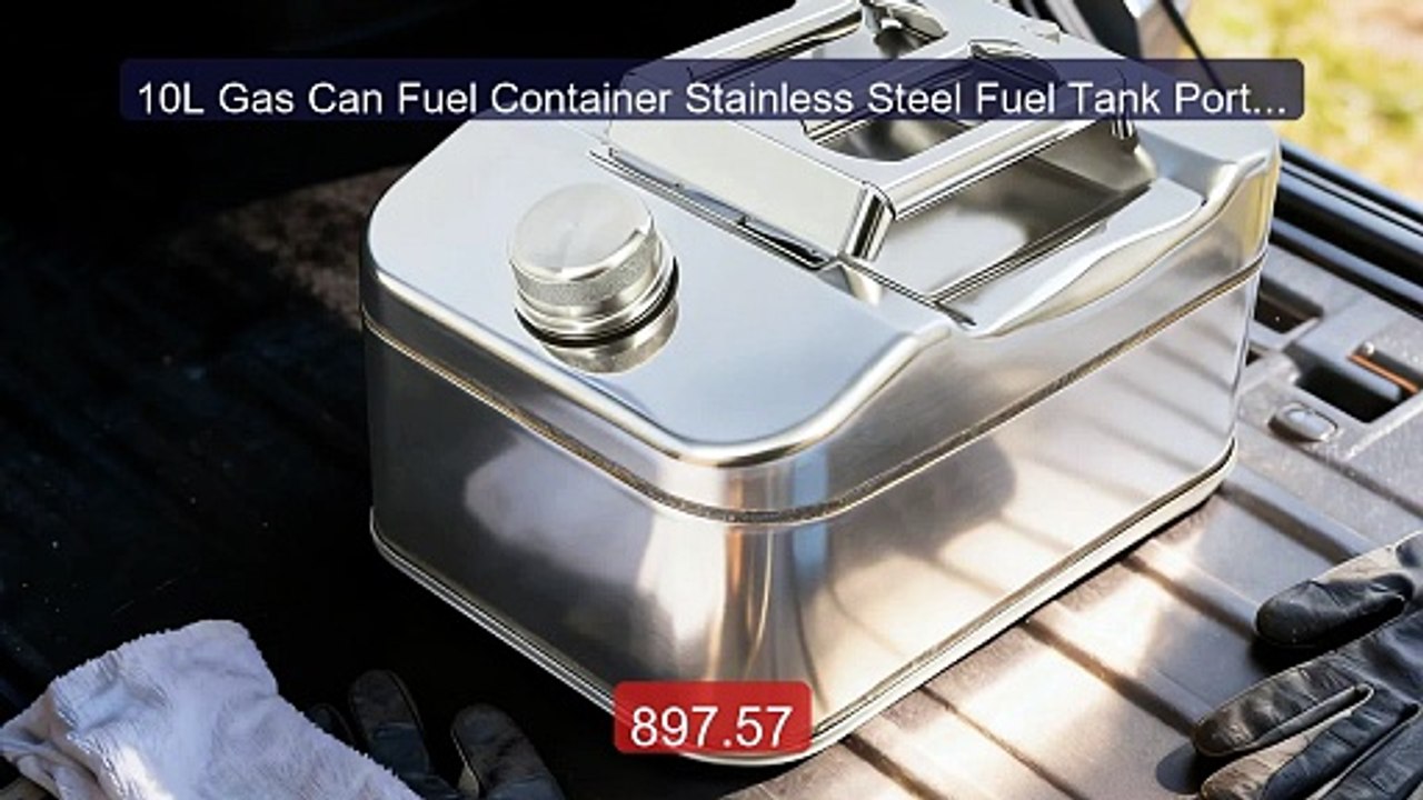 10L Gas Can Fuel Container Stainless Steel Fuel Tank Portab... -- Top Pick 2026 | Unbeatable Price!