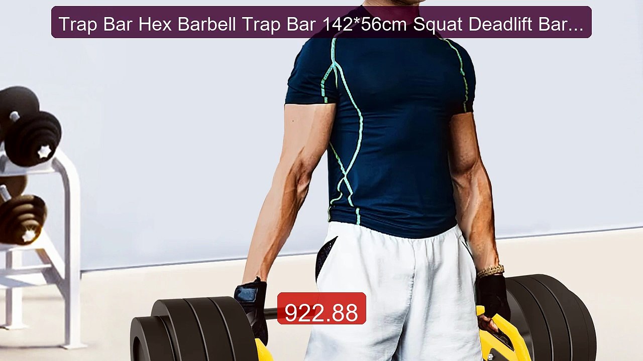 Trap Bar Hex Barbell Trap Bar 142*56cm Squat Deadlift Barbell ... -- Hot Deal 2026 | Limited Offer!