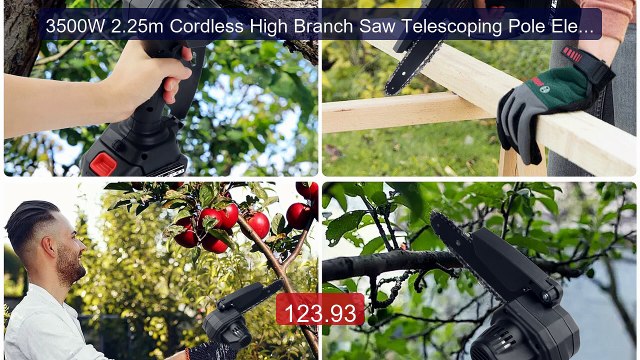 3500W 2.25m Cordless High Branch Saw Telescoping Pole Electric Saw... Best Deal 2026 | Shop Now!