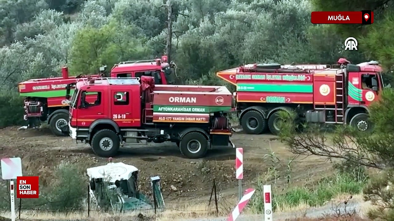 Muğla Fethiye'deki orman yangınına müdahale sürüyor