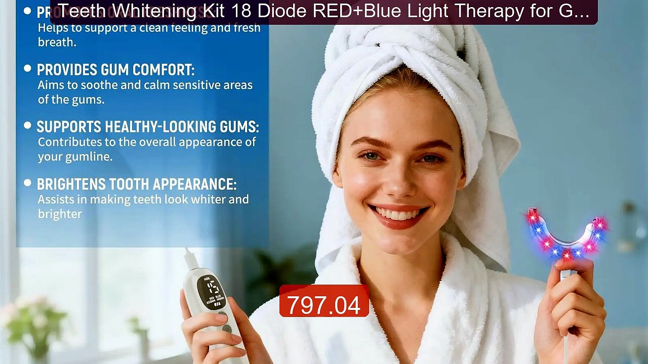 Teeth Whitening Kit 18 Diode RED+Blue Light The...