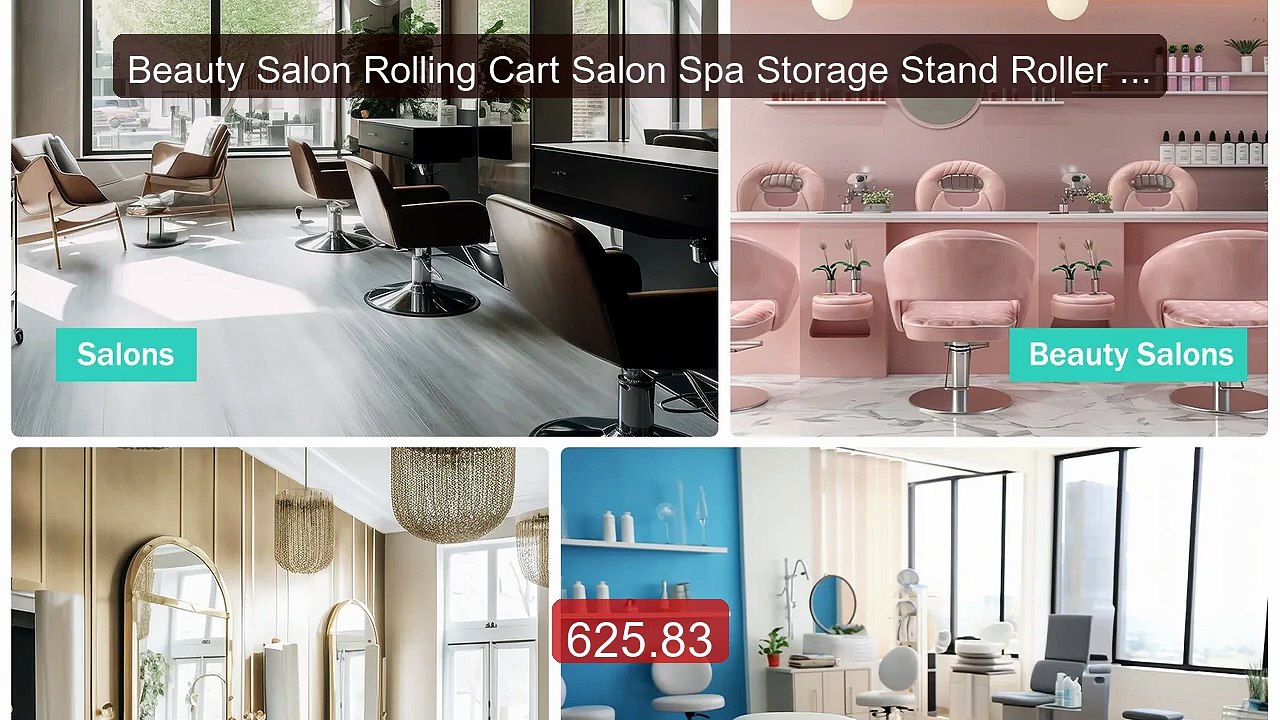 Beauty Salon Rolling Cart Salon Spa Storage Stand Roller Trolley C... -- Best Deal 2026 | Shop Now!
