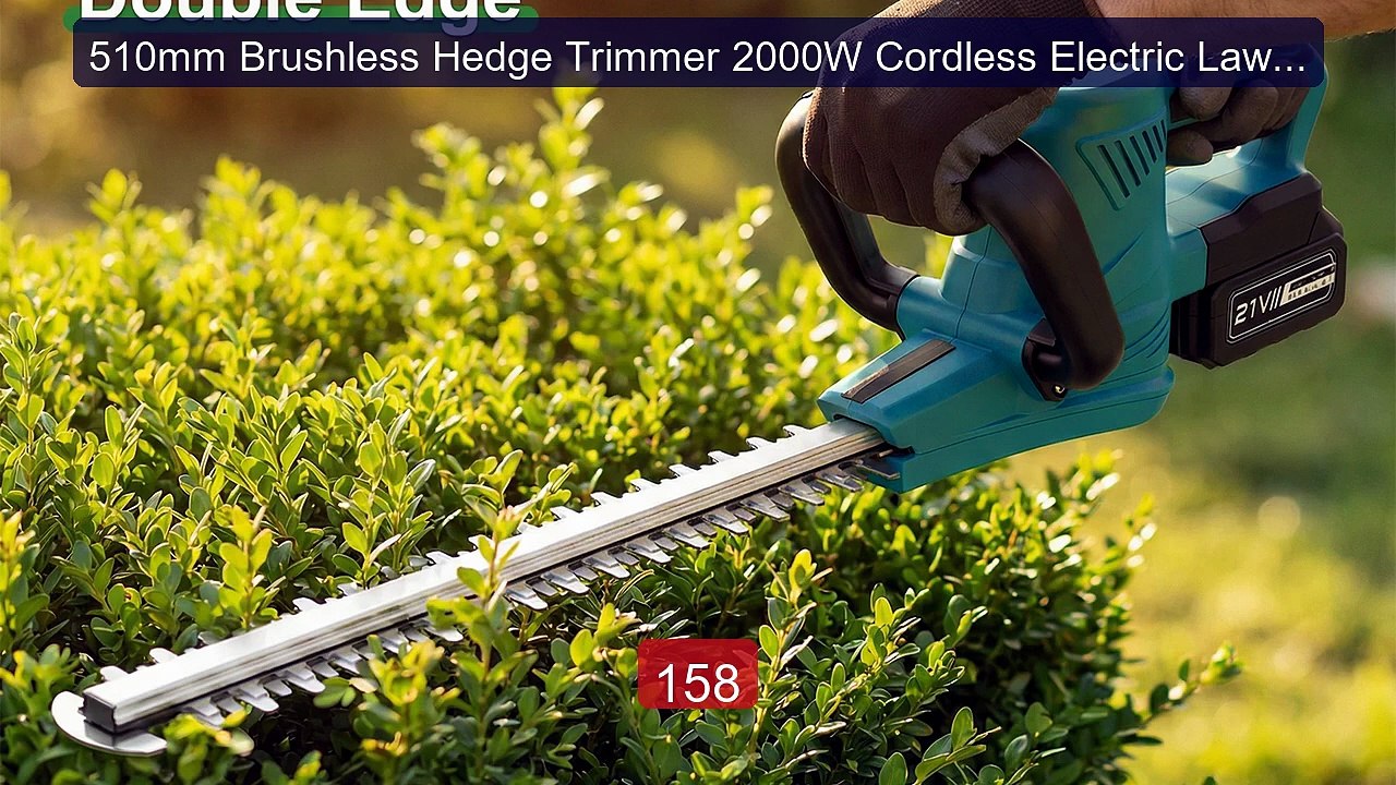 510mm Brushless Hedge Trimmer 2000W Cordless Electric Lawn ... -- Top Pick 2026 | Unbeatable Price!