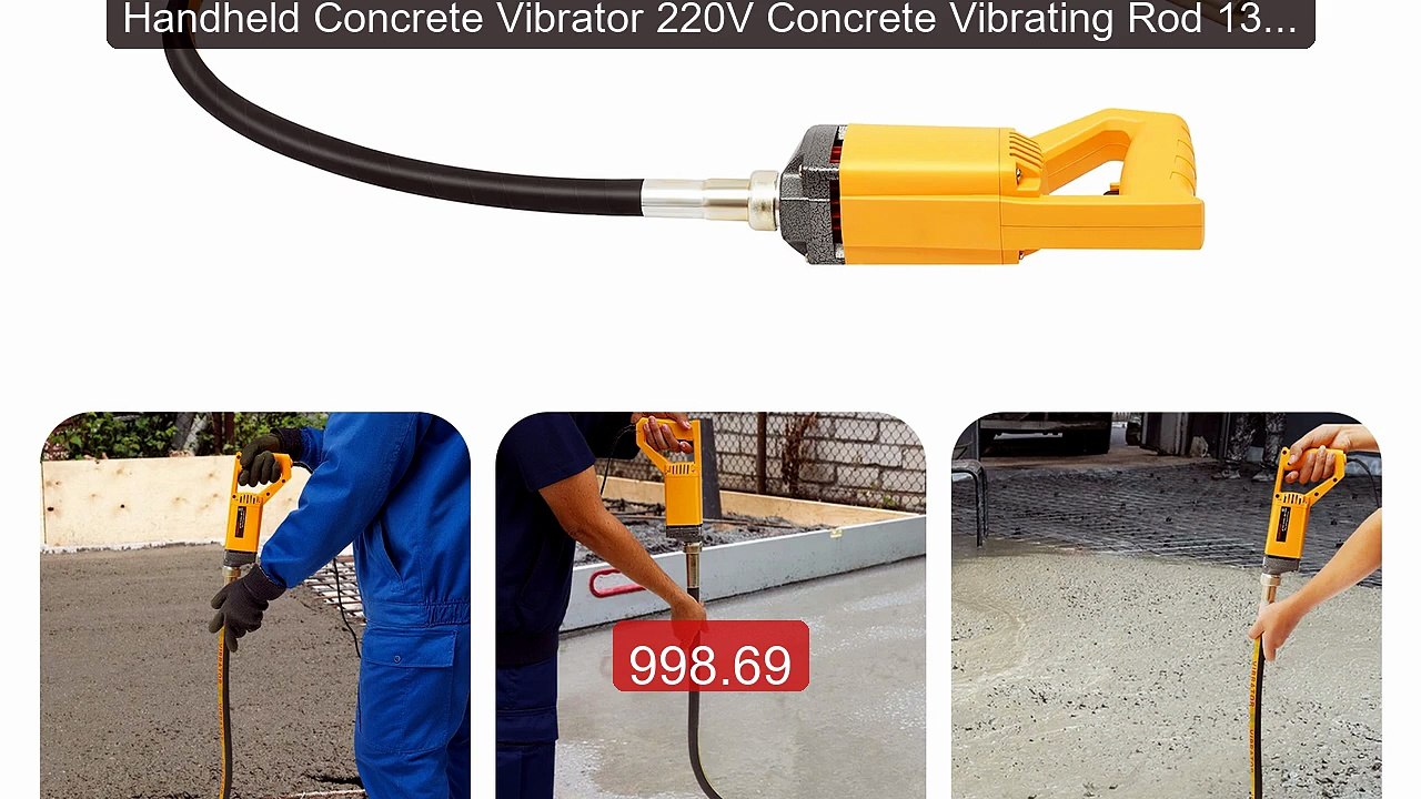 Handheld Concrete Vibrator 220V Concrete Vibrating Rod 1300W E... -- Best Buy 2026 | Great Quality!