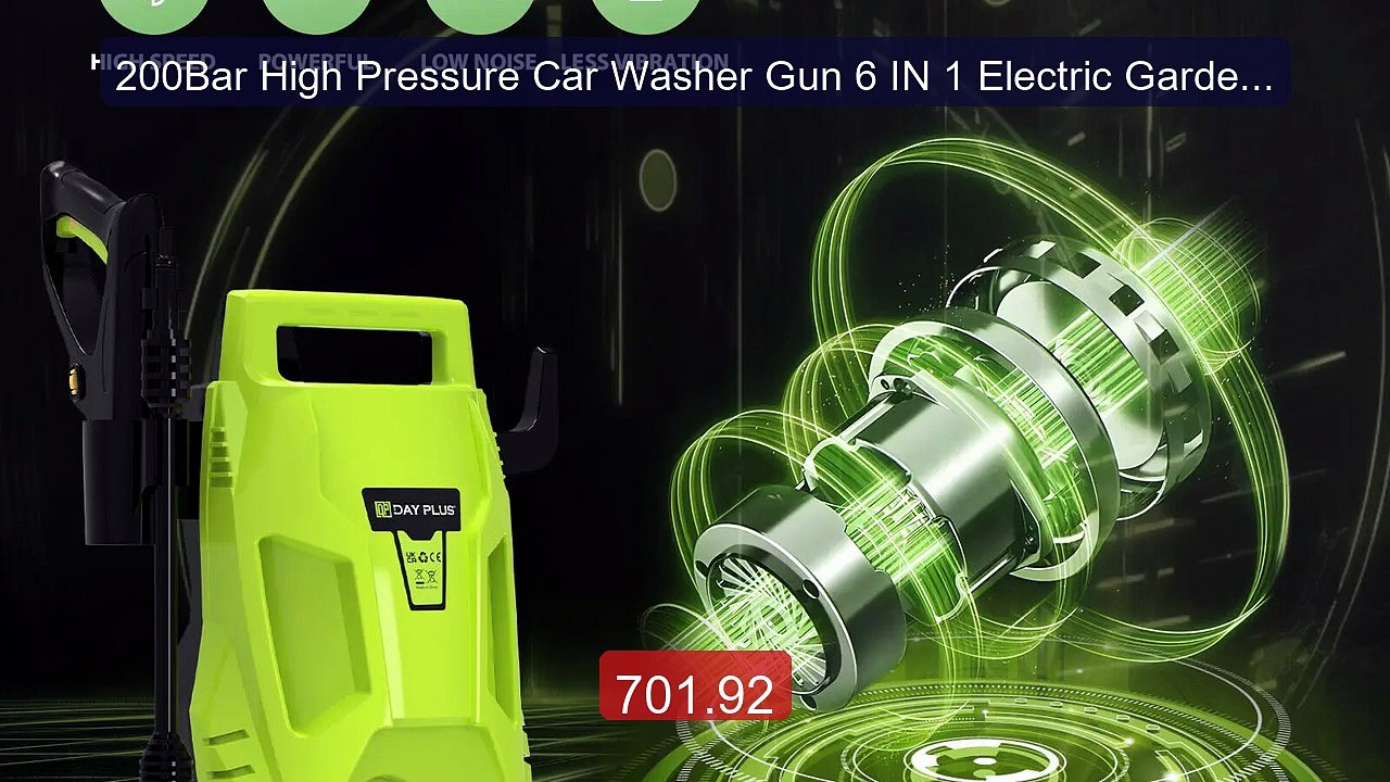 200Bar High Pressure Car Washer Gun 6 IN 1 Electric Garden Washing... -- Best Deal 2026 | Shop Now!