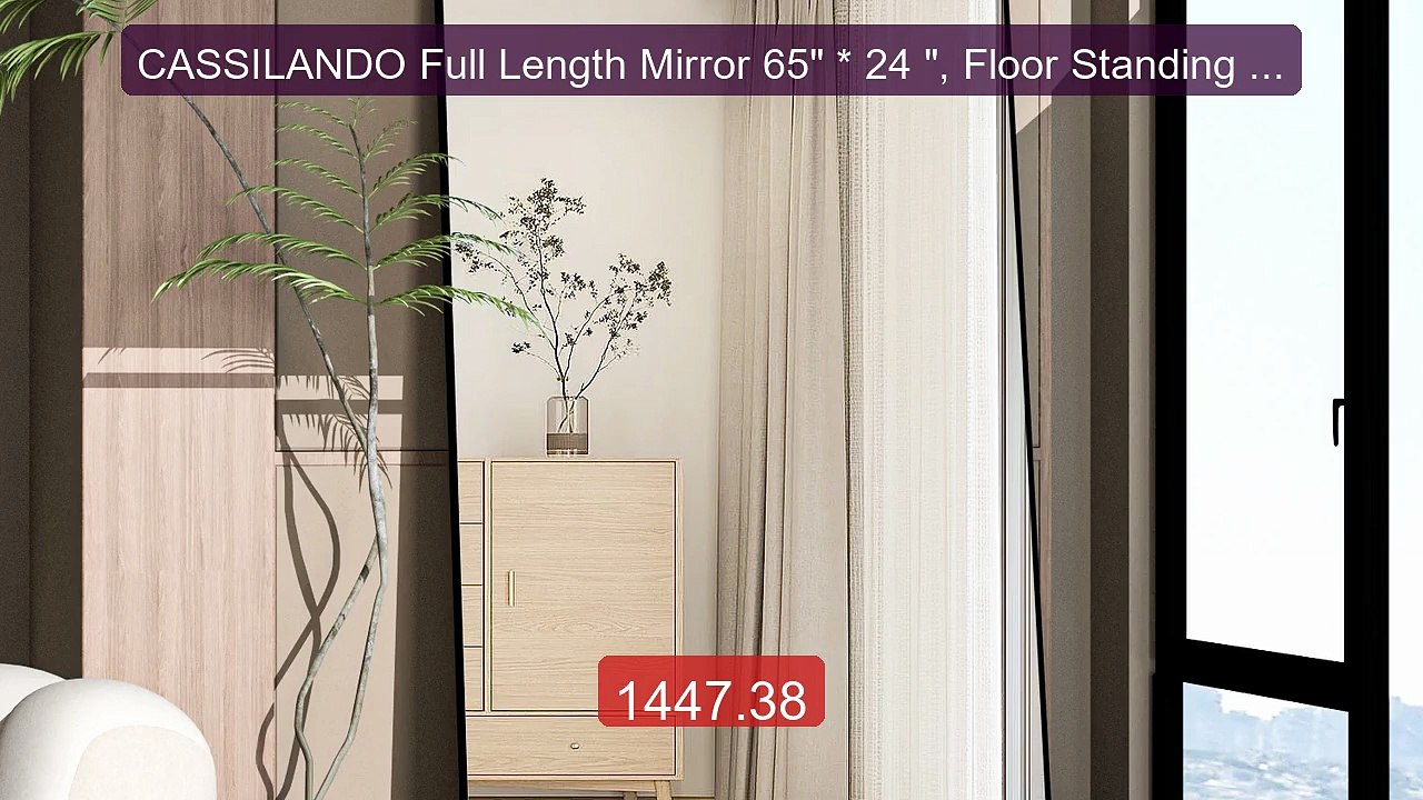 CASSILANDO Full Length Mirror 65" * 24 ", Floor Standing Mi... -- Top Pick 2026 | Unbeatable Price!