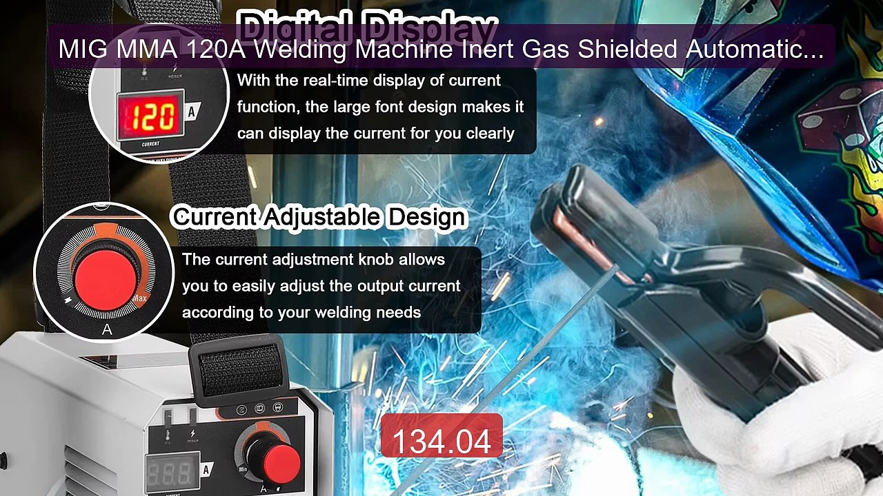MIG MMA 120A Welding Machine Inert Gas Shielded...