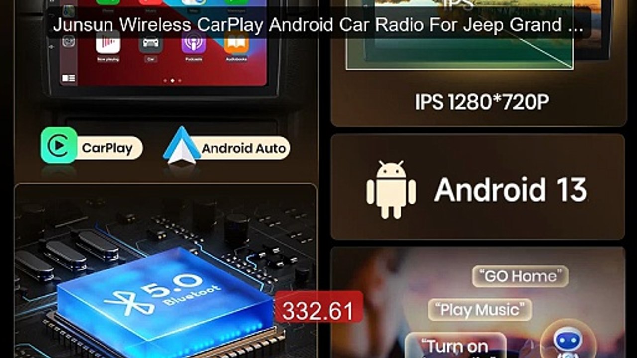 Junsun Wireless CarPlay Android Car Radio For Jeep Grand Cherokee ... -- Best Deal 2026 | Shop Now!