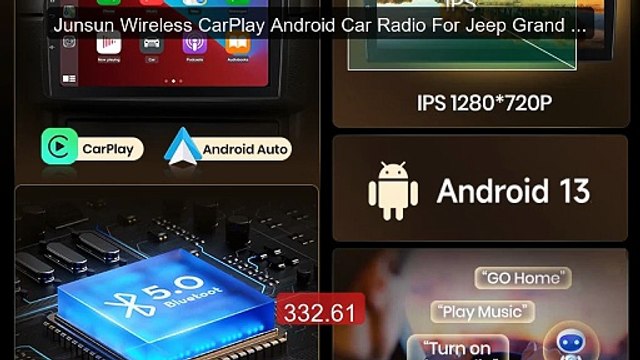Junsun Wireless CarPlay Android Car Radio For Jeep Grand Cherokee ... Best Deal 2026 | Shop Now!