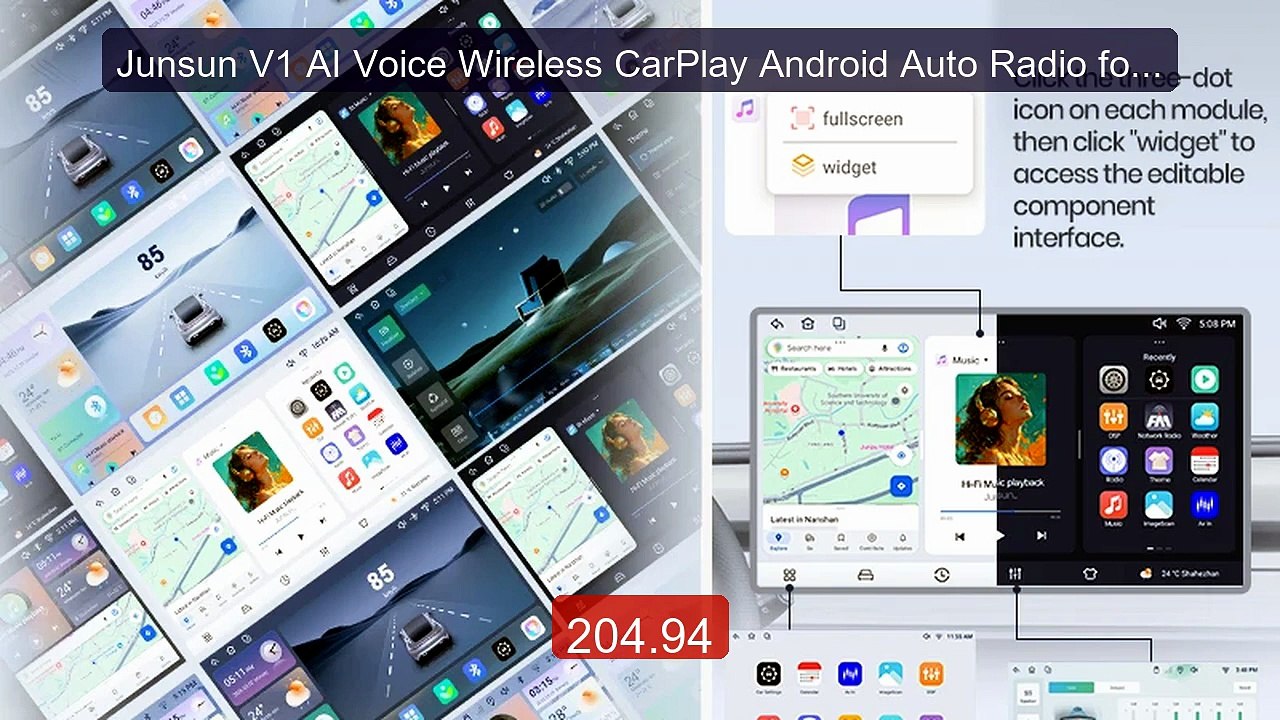 Junsun V1 AI Voice Wireless CarPlay Android Auto Radio for Opel Zaf... -- Top Rated 2026 | Buy Now!