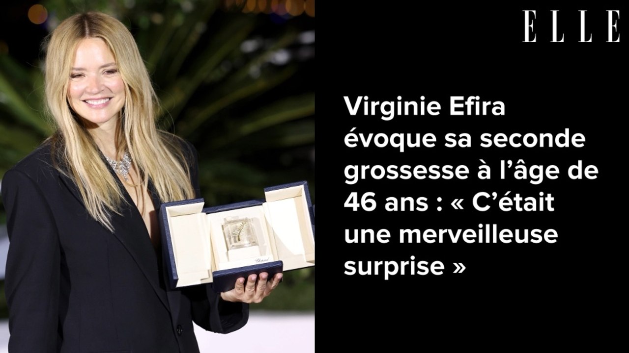 Virginie Efira évoque sa seconde grossesse à l’âge de 46 ans : « C’était une merveilleuse surprise »