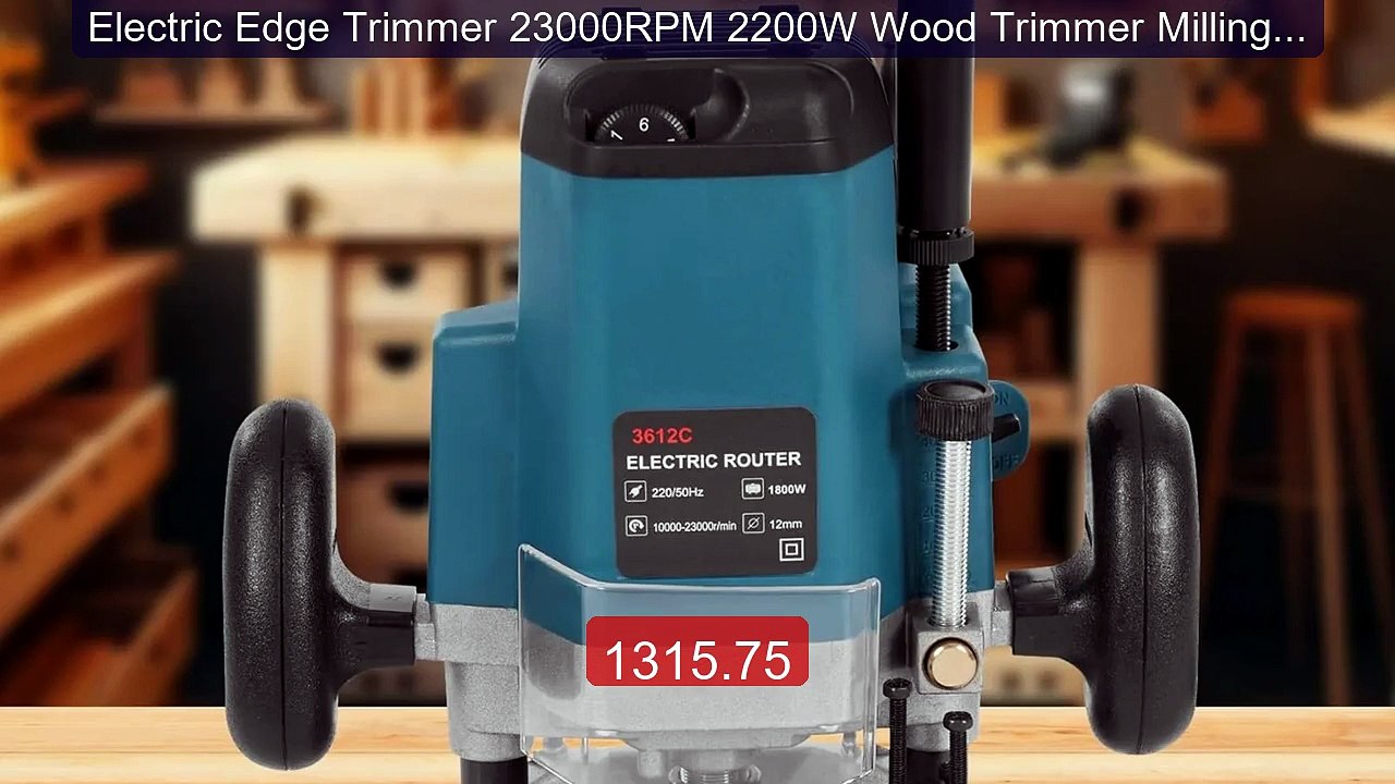 Electric Edge Trimmer 23000RPM 2200W Wood Trimmer Milling Mac... -- Amazing Value 2026 | Must Have!