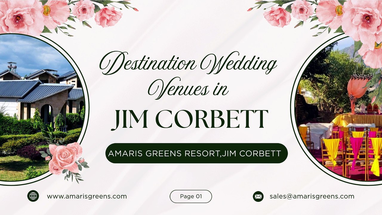 Destination Wedding Venues in Jim Corbett with Luxury Resort at  Amaris Greens Resort