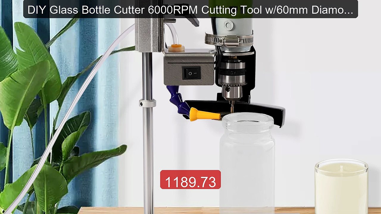 DIY Glass Bottle Cutter 6000RPM Cutting Tool w/60mm Diamond W... -- Amazing Value 2026 | Must Have!