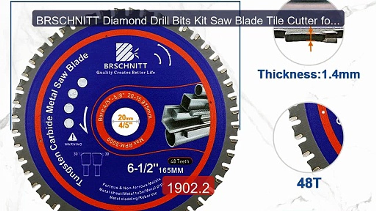 BRSCHNITT Diamond Drill Bits Kit Saw Blade Tile Cutter for Ceramic ... -- Top Rated 2026 | Buy Now!