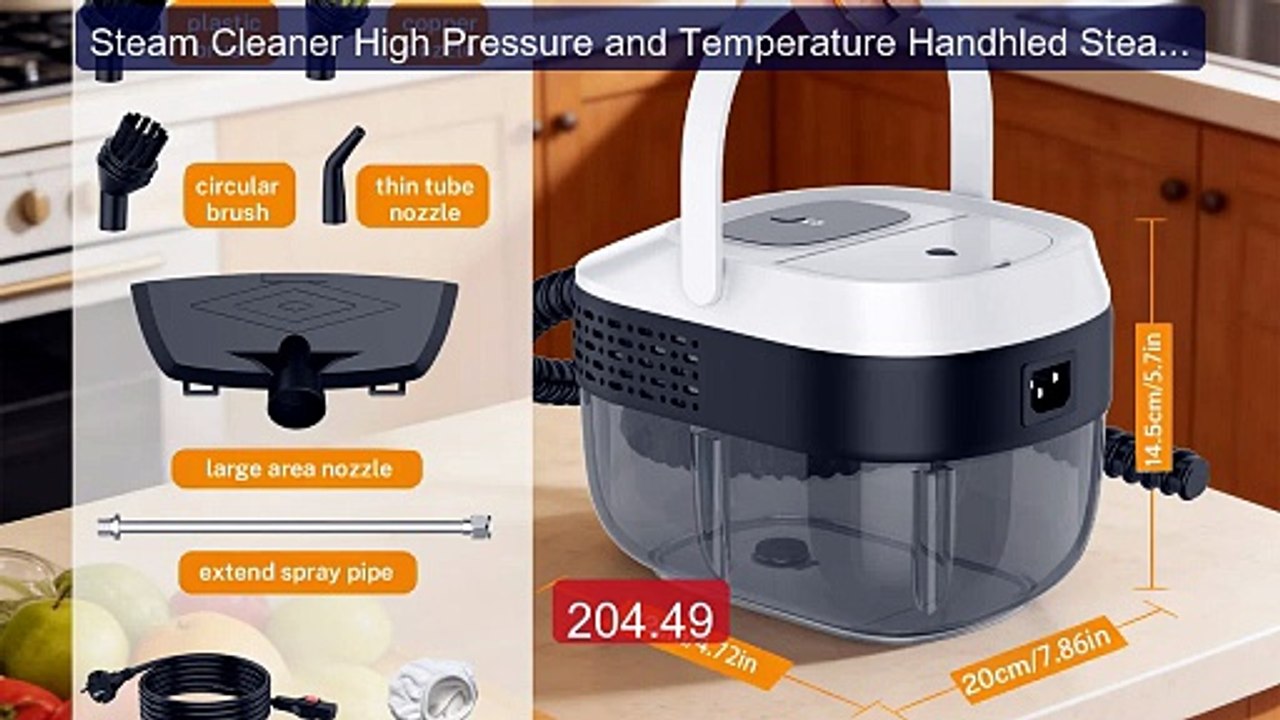 Steam Cleaner High Pressure and Temperature Handhled Steam Mop... -- Best Buy 2026 | Great Quality!