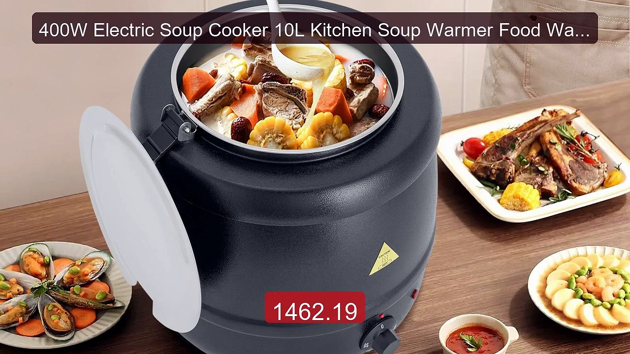 400W Electric Soup Cooker 10L Kitchen Soup Warmer Food Warming Pot ... -- Top Rated 2026 | Buy Now!