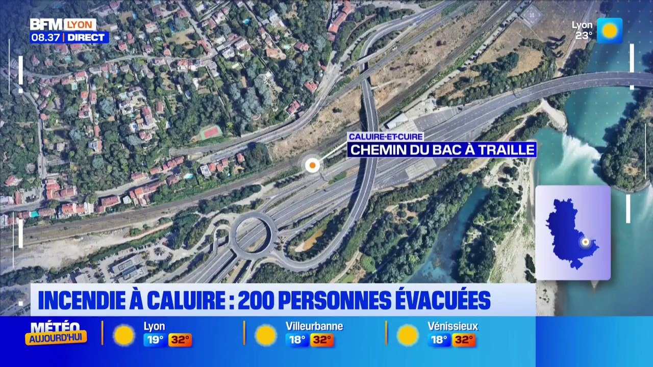 Incendie à Caluire-et-Cuire : 200 personnes évacuées