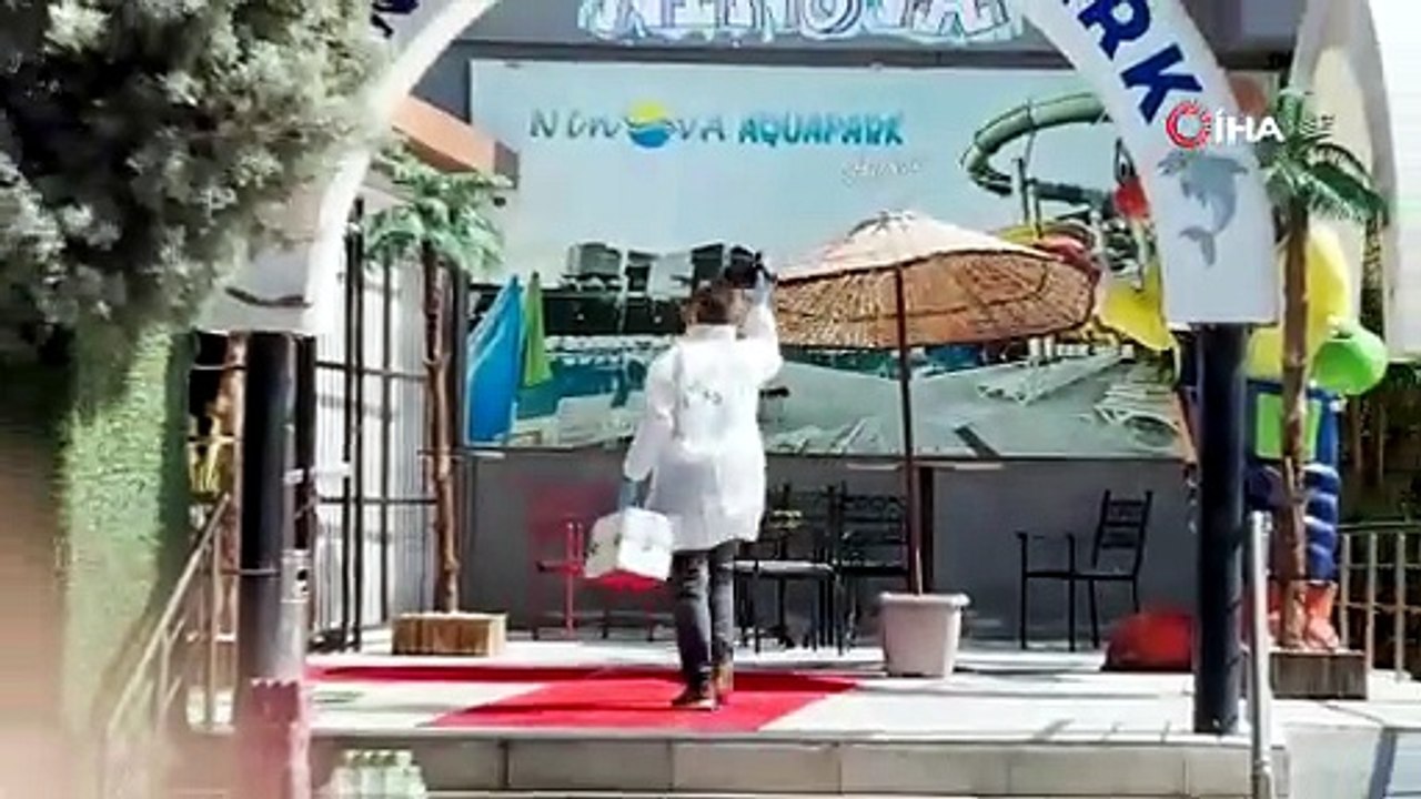 Yaşı küçük temizlikçi havuz kaydırağından düşüp ağır yaralandı
