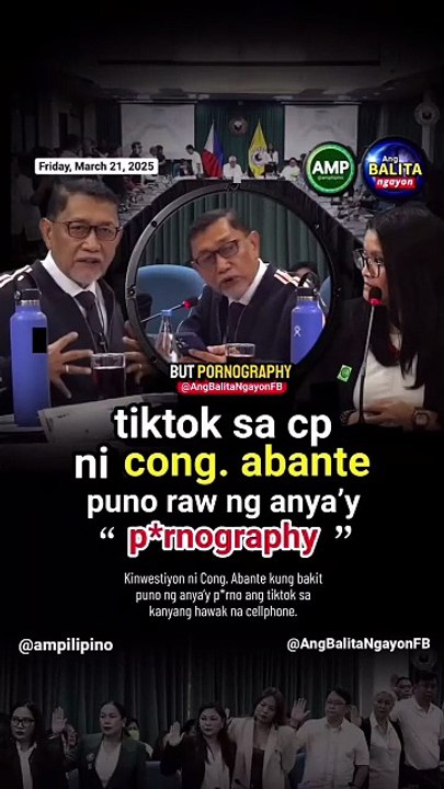 Cong. Abante Questions TikTok Over Alleged Explicit Content on His Phone [Full Movie]