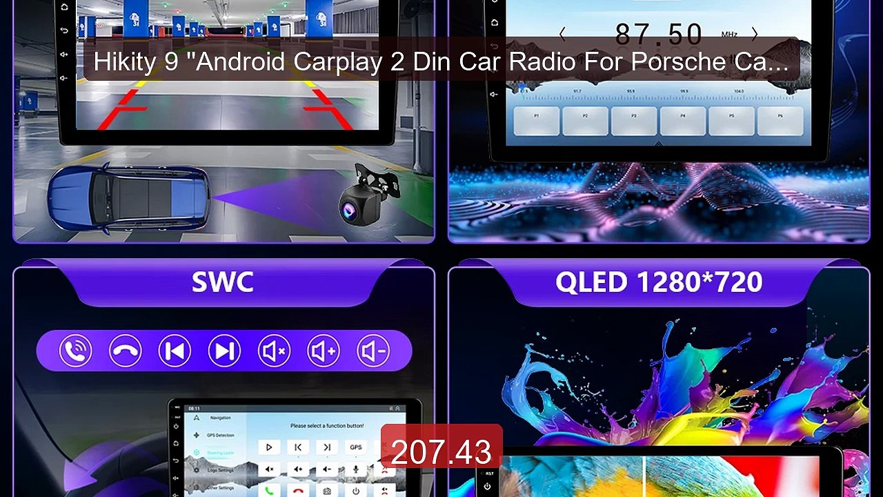 Hikity 9 ''Android Carplay 2 Din Car Radio For Porsche Cayenne... -- Best Buy 2026 | Great Quality!