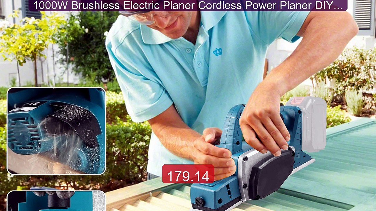 1000W Brushless Electric Planer Cordless Power Planer DIY Furniture... -- Top Rated 2026 | Buy Now!